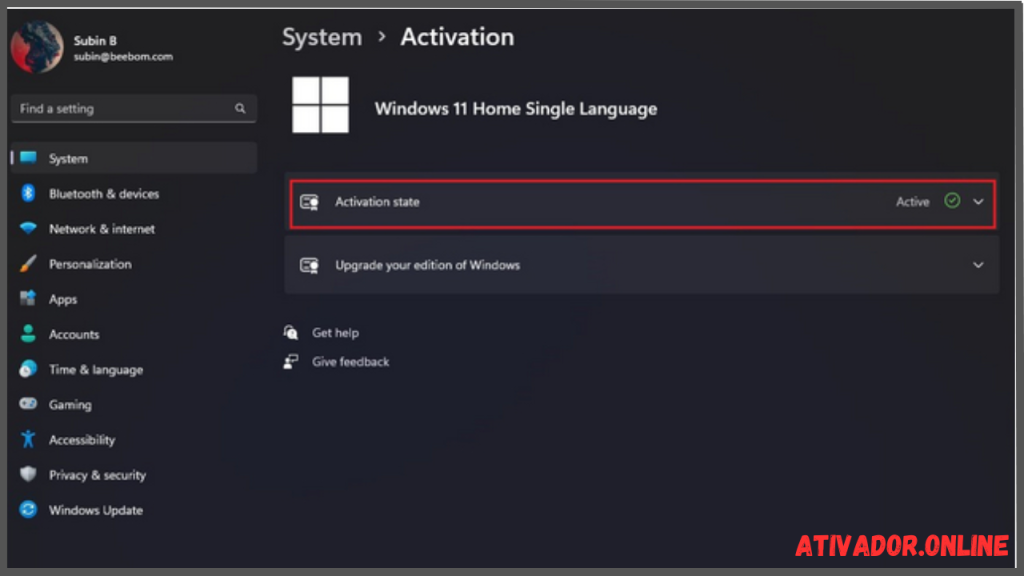 Ativador Windows 11 Permanente