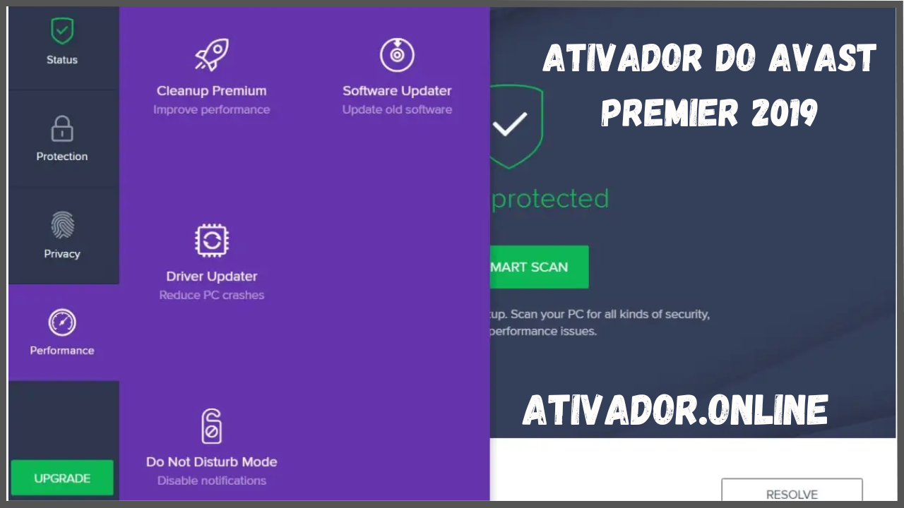 Ativador do Avast Premier 2019 