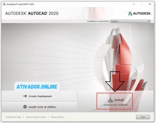 Instruções Para Instalar AutoCAD 2020