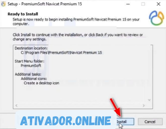 Instruções para Instalar o Navicat Premium 15